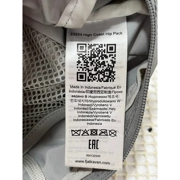 Fjallraven High Coast Hip Pack Medium Gray Fanny Pack Crossbody Bag Outdoor - Picture 5 of 10